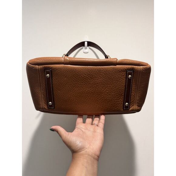 Dooney Bourke Samba Collection Caramel Brown Pebbled Leather Hobo Shoulder Bag - Picture 2 of 3